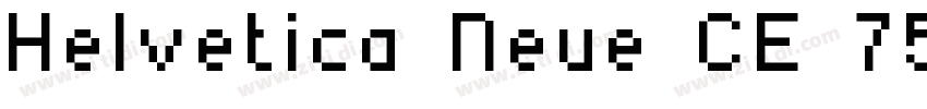 Helvetica Neue CE 75字体转换